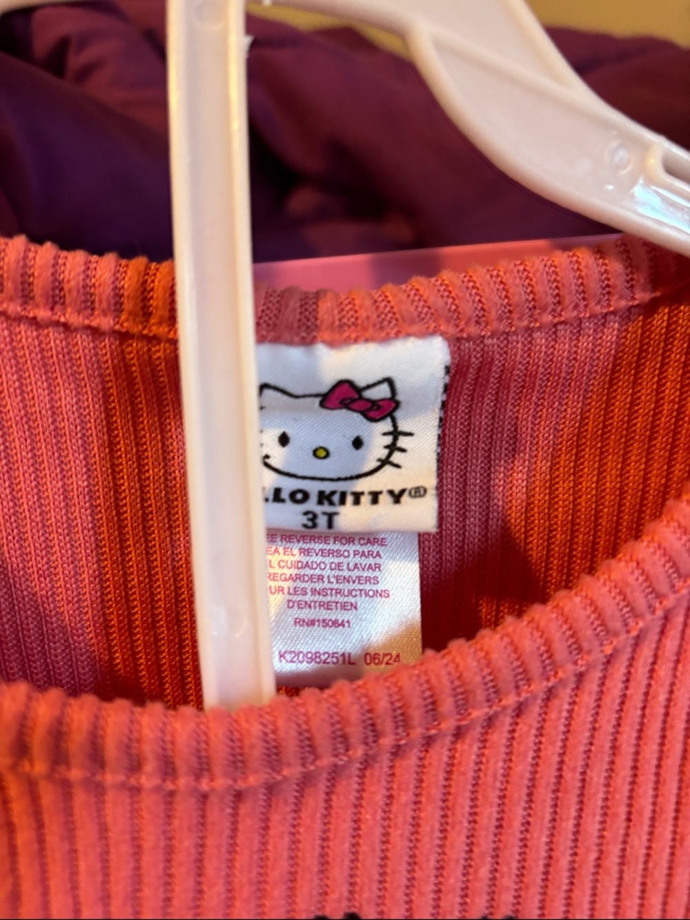 Hello Kitty Pink Ribbed Long-Sleeve Set - Picture 4 of 4